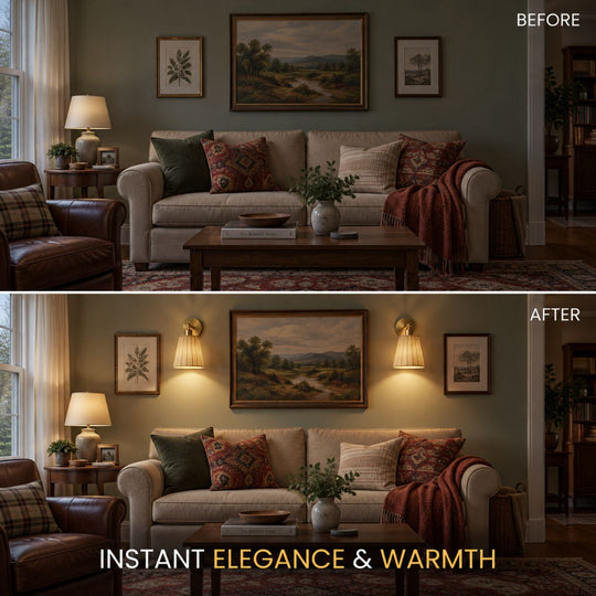 NATURAL WIRELESS WALL SCONCE