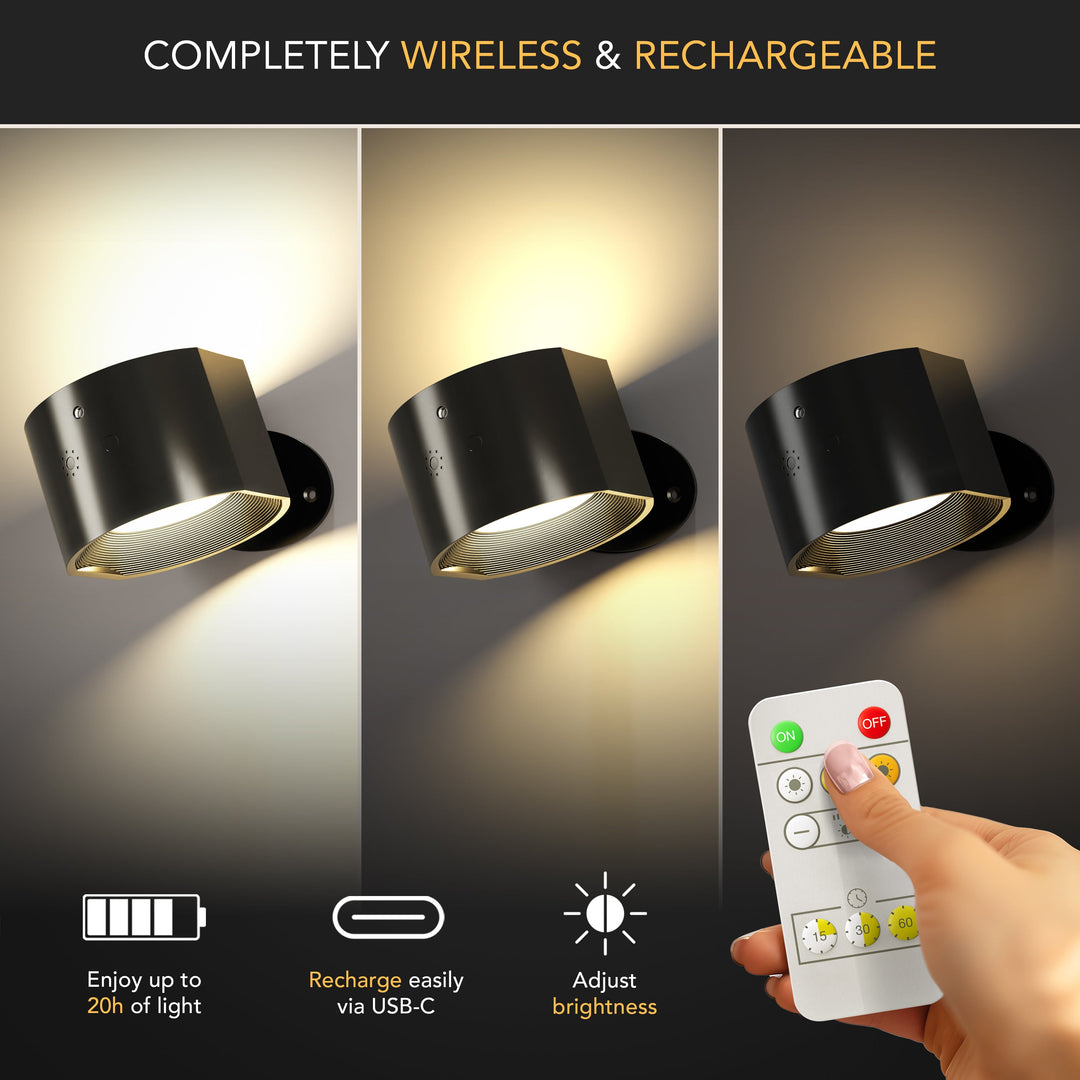 WIRELESS LED WALL LIGHTS