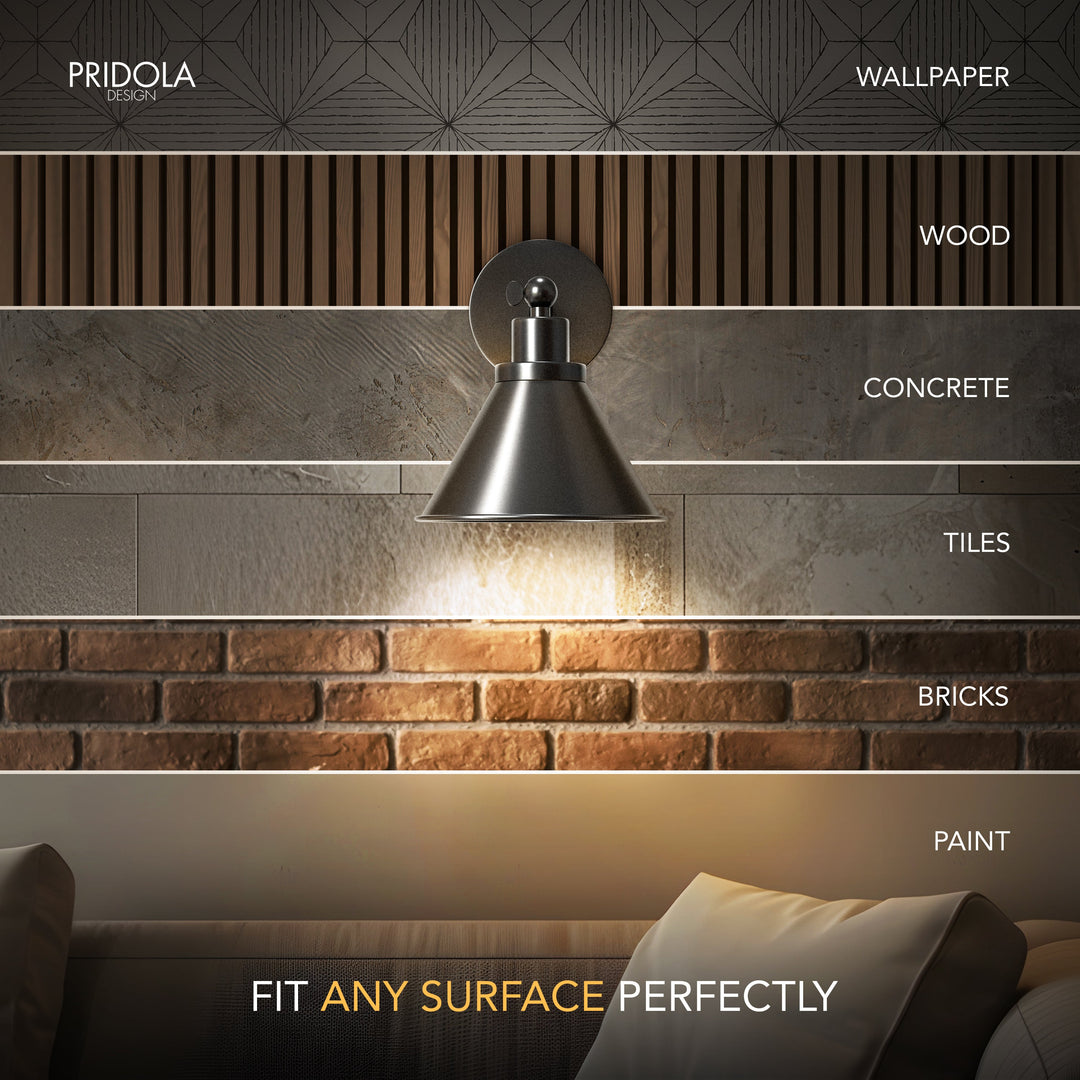 INDUSTRIAL WIRELESS WALL SCONCE