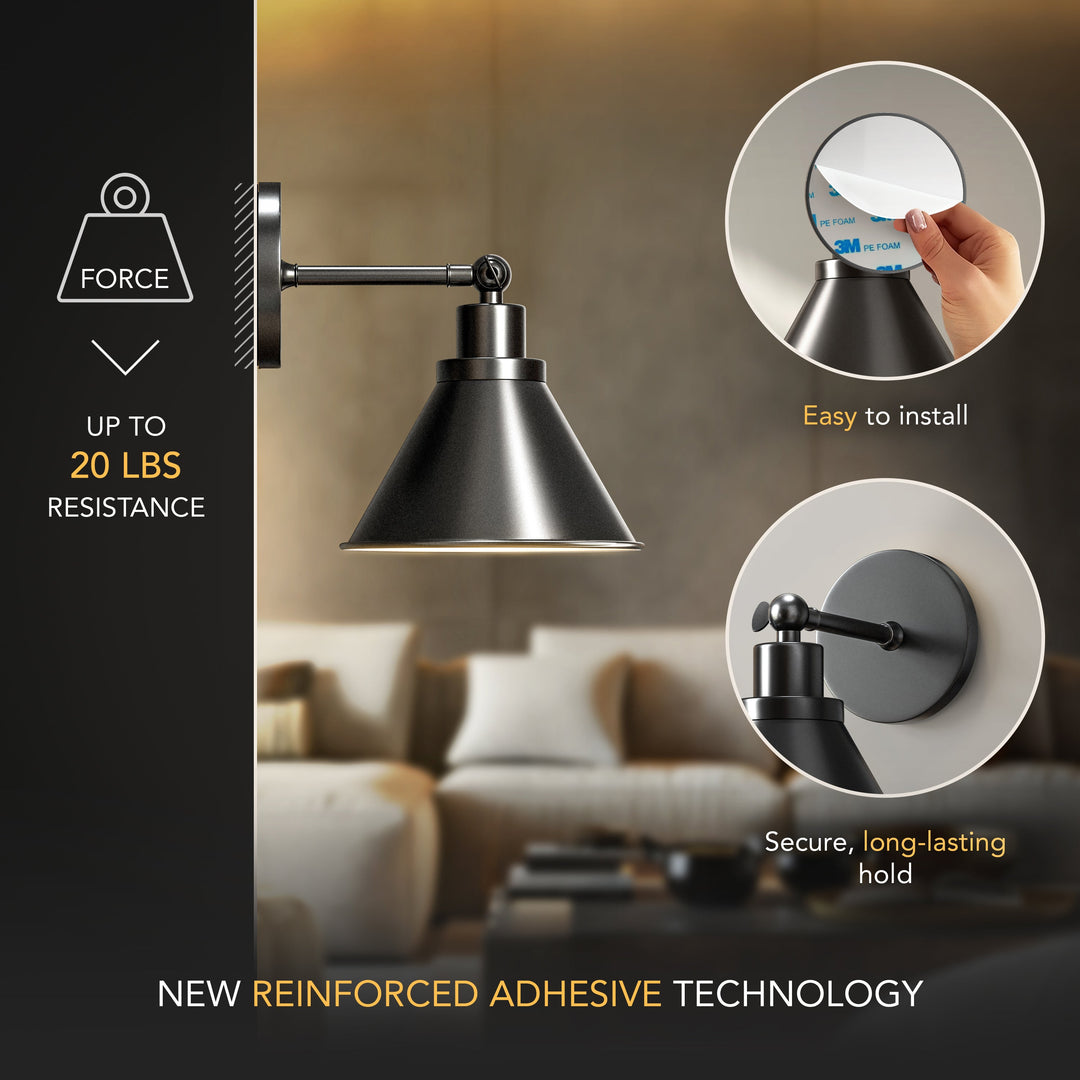 INDUSTRIAL WIRELESS WALL SCONCE